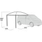 Preview: Easy Camp Busvordach Stryn Canopy, Sonnensegel, grau, Modell 2025